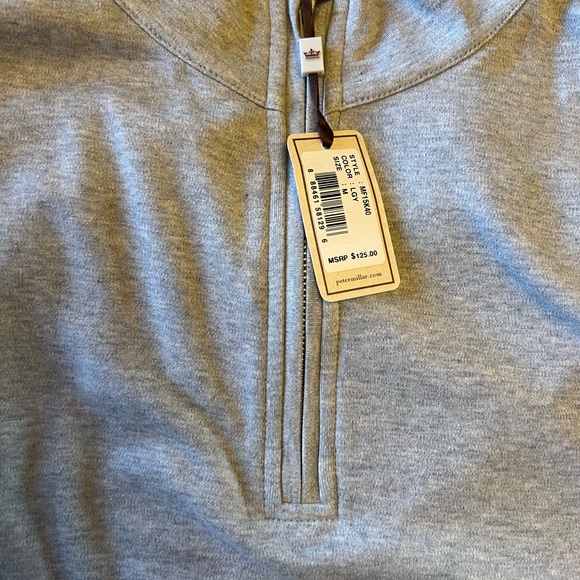 Peter Millar NWT Gray Men's Half Zip Shirt